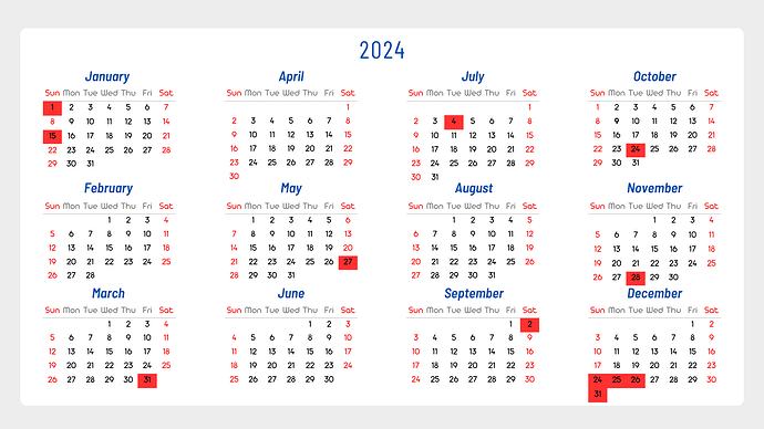 White Blue Minimalistic Simple 2023 Calendar (9)